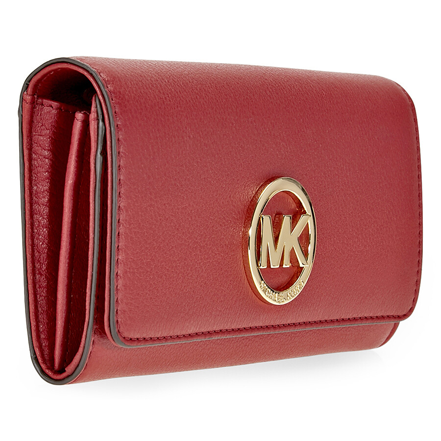 michael kors small red wallet