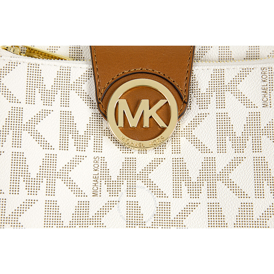 Michael Kors Fulton Small Crossbody Handbag in Vanilla - Cream - Fulton ...