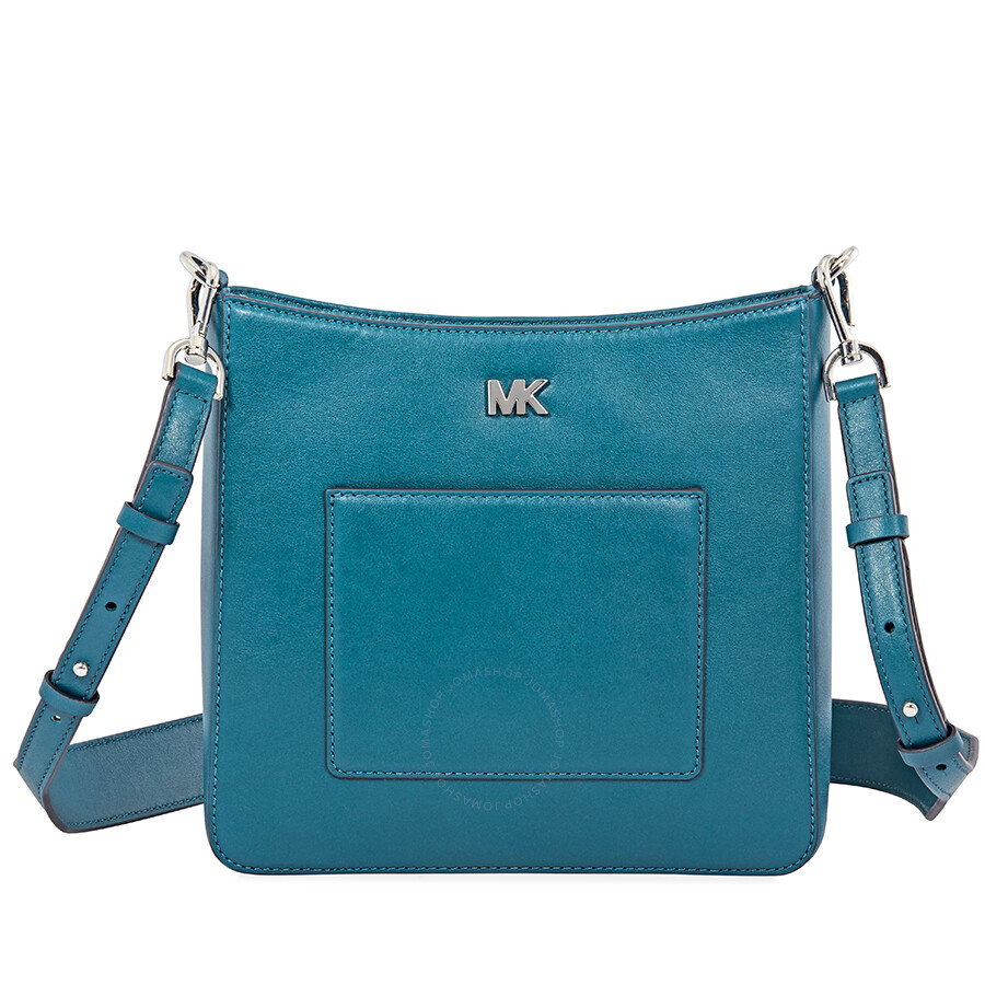 Michael Kors Gloria Pocket Swing Pack Crossbody Bag- Teal - Michael ...