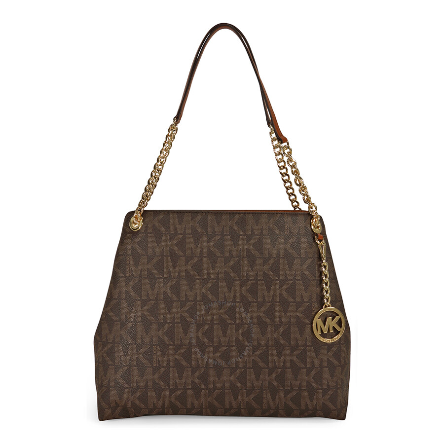 michael kors jet set shoulder bag brown