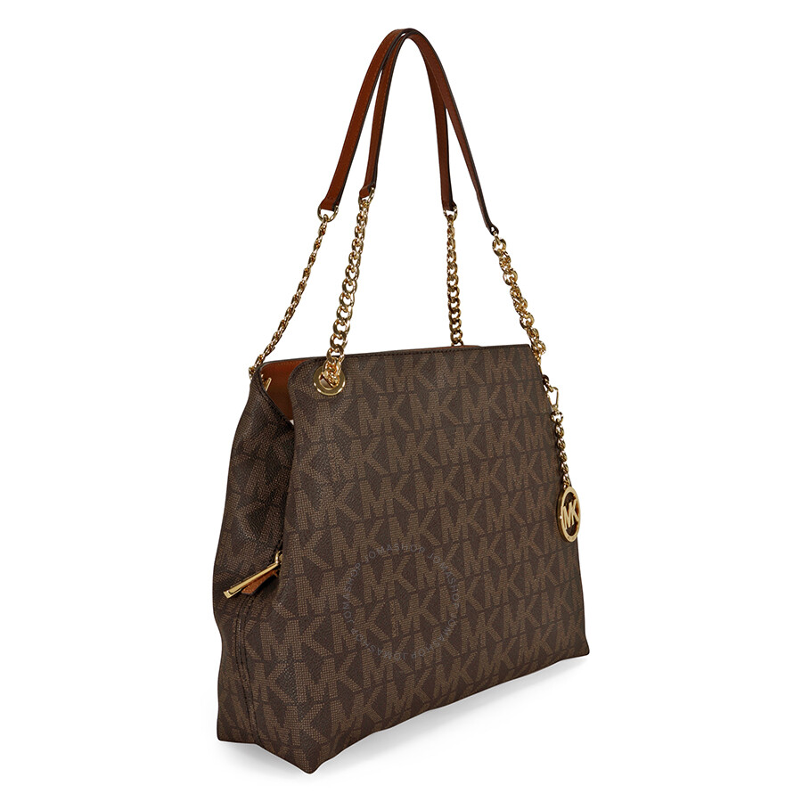 michael kors jet set shoulder bag brown