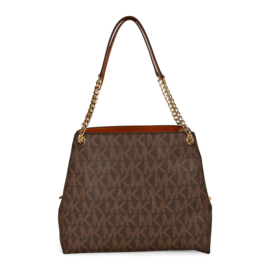 michael kors jet set shoulder bag brown