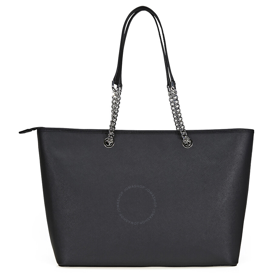 michael kors black saffiano leather tote