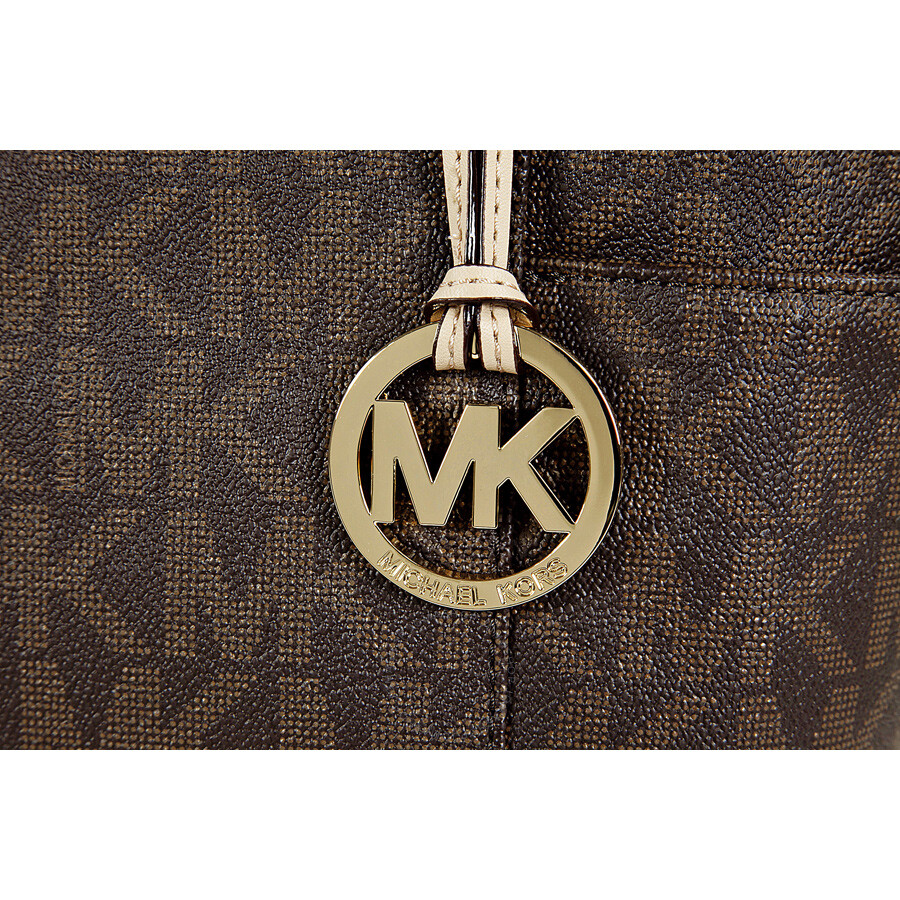 michael kors jet set signature logo tote