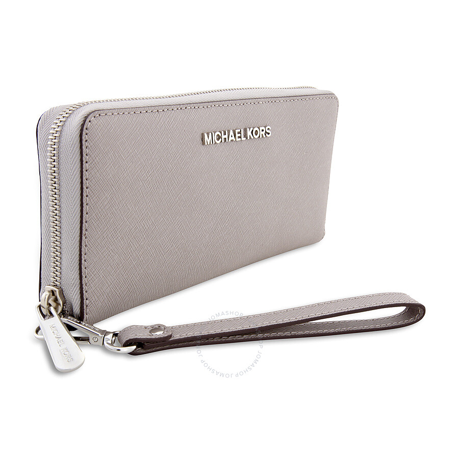 gray michael kors wallet