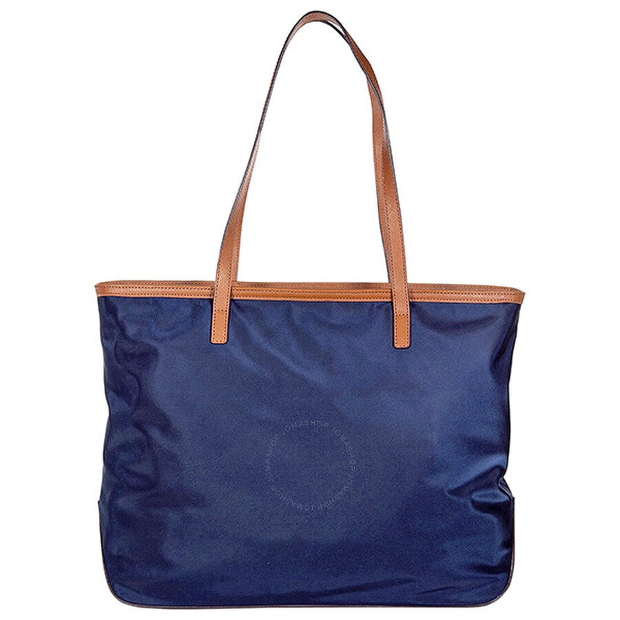 michael kors navy blue tote bag