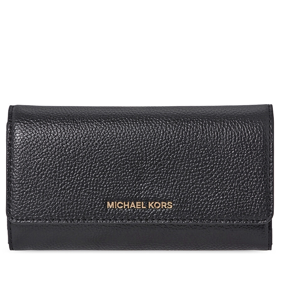 Michael Kors Mercer Leather Wallet- Black - Mercer - Michael Kors ...