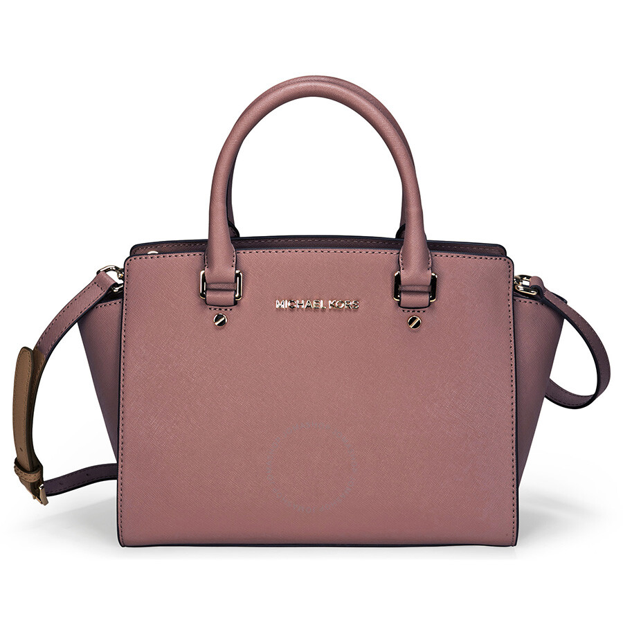 Michael Kors Selma Leather Satchel - Dusty Rose - Selma - Michael Kors ...