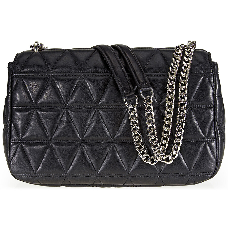 Michael Kors Sloan Large Quilted Shoulder Bag- Black - Sloan - Michael ...