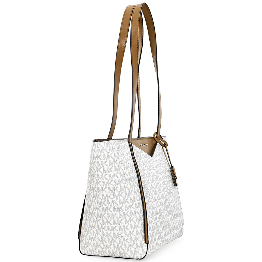 Michael Kors Whitney Signature Logo Tote Vanilla