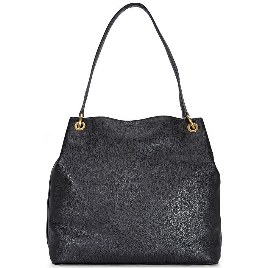 Miu Miu Black Leather Hobo Bag - Handbags - Jomashop