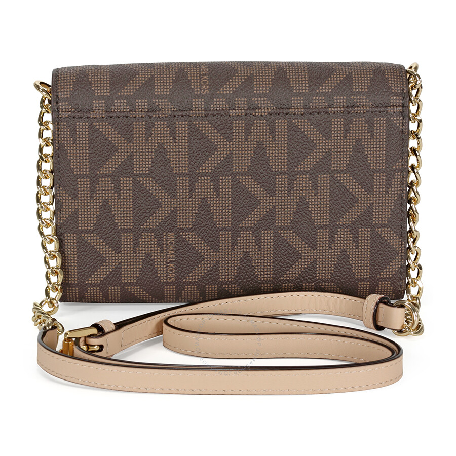 michael kors jet set travel crossbody brown