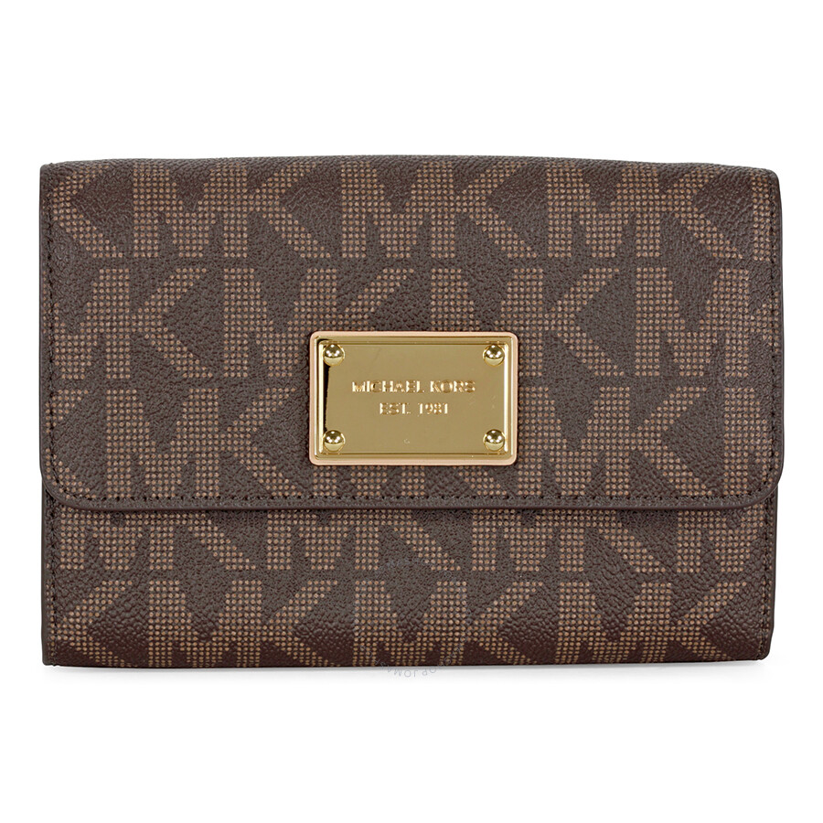 Michael Kors Large Jet Set Travel Crossbody w/ Pocket for Smartphone ...