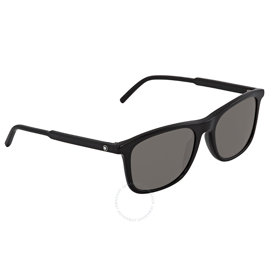 Montblanc Grey Rectangular Mens Sunglasses Mb593s 01d 54 Montblanc 