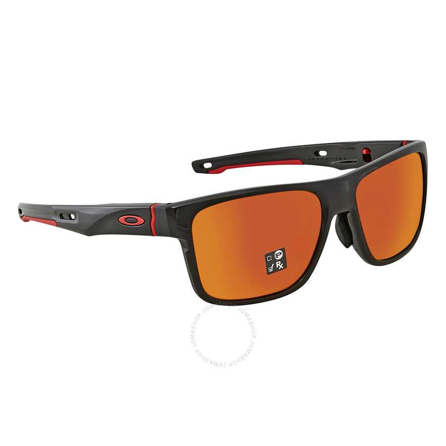 Oakley Crossrange Prizm Ruby Rectangular Asia Fit Mens Sunglasses Oo9371 937108 57 Oakley 