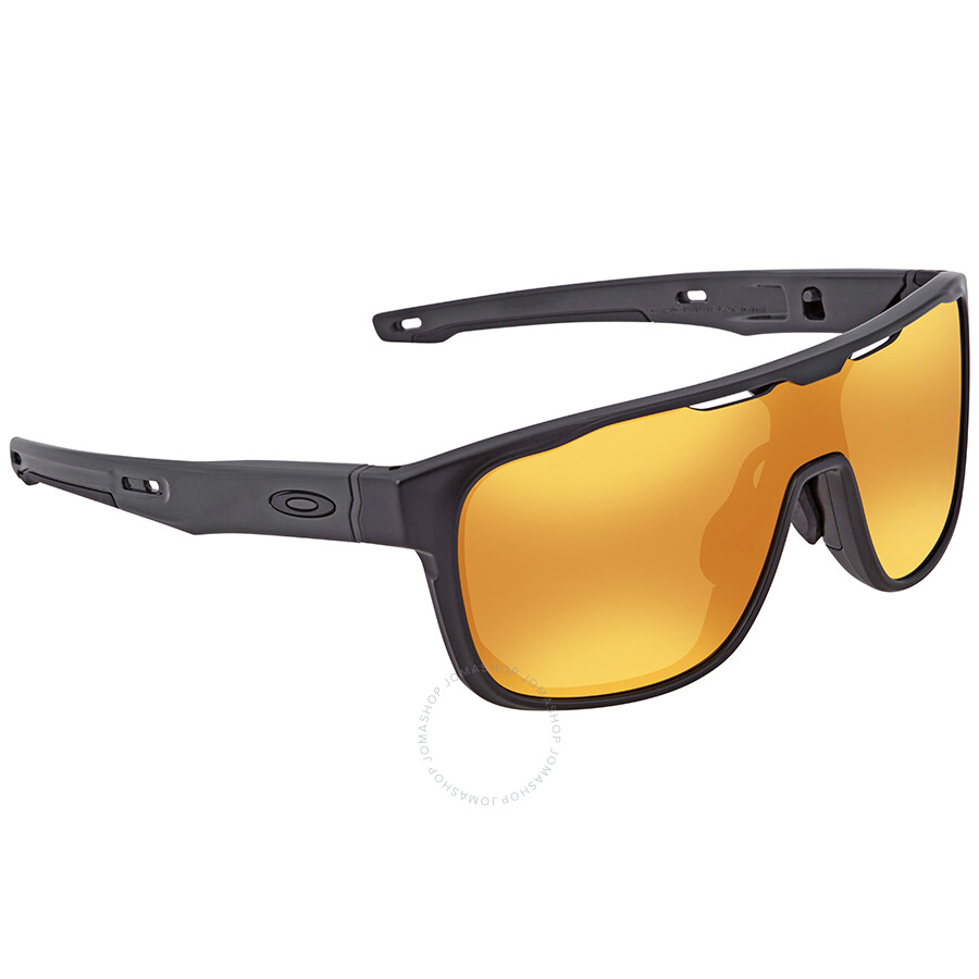 Oakley Crossrange Shield 24k Iridium Sport Asia Fit Men's Sunglasses