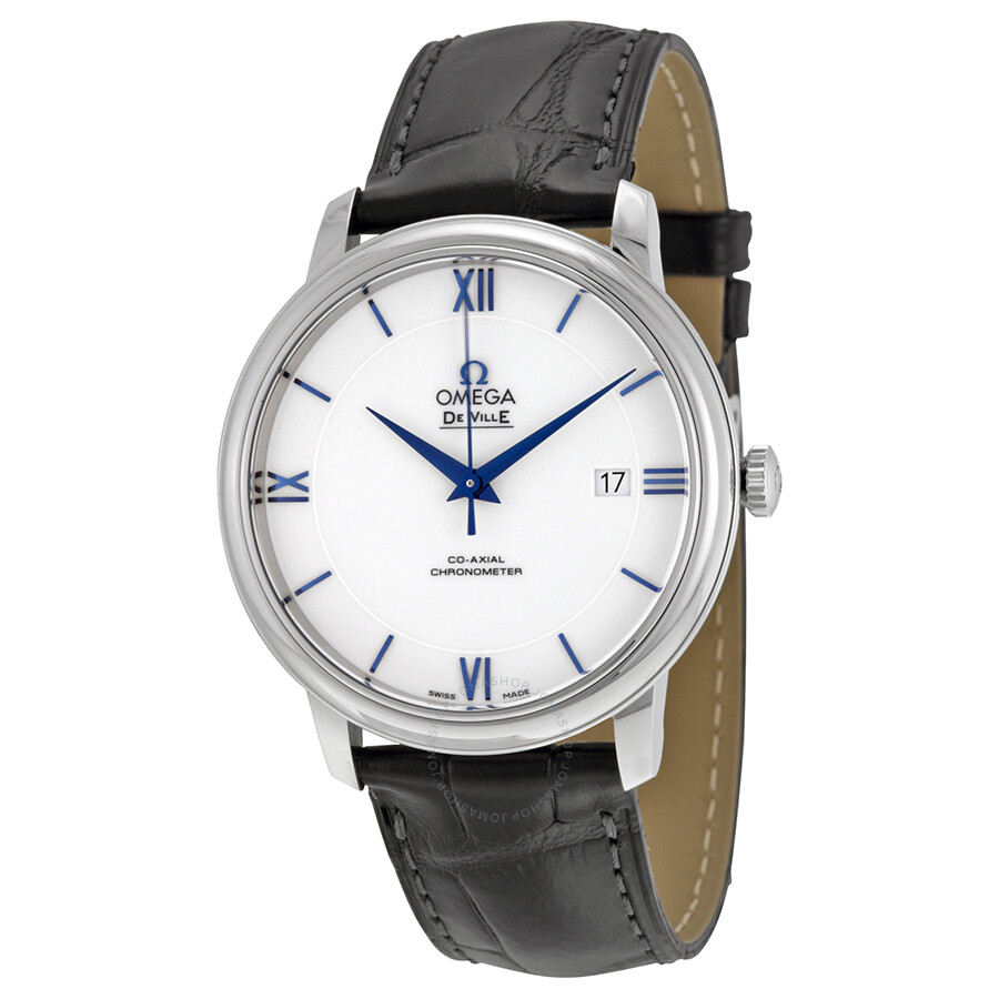 Omega De Ville Prestige Co-Axial White Dial Men's Watch 42453402004001 ...