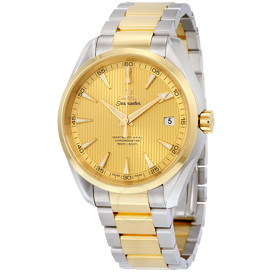 Omega Seamaster Aqua Terra Steel and 18k Yellow Gold Automatic Men's ...