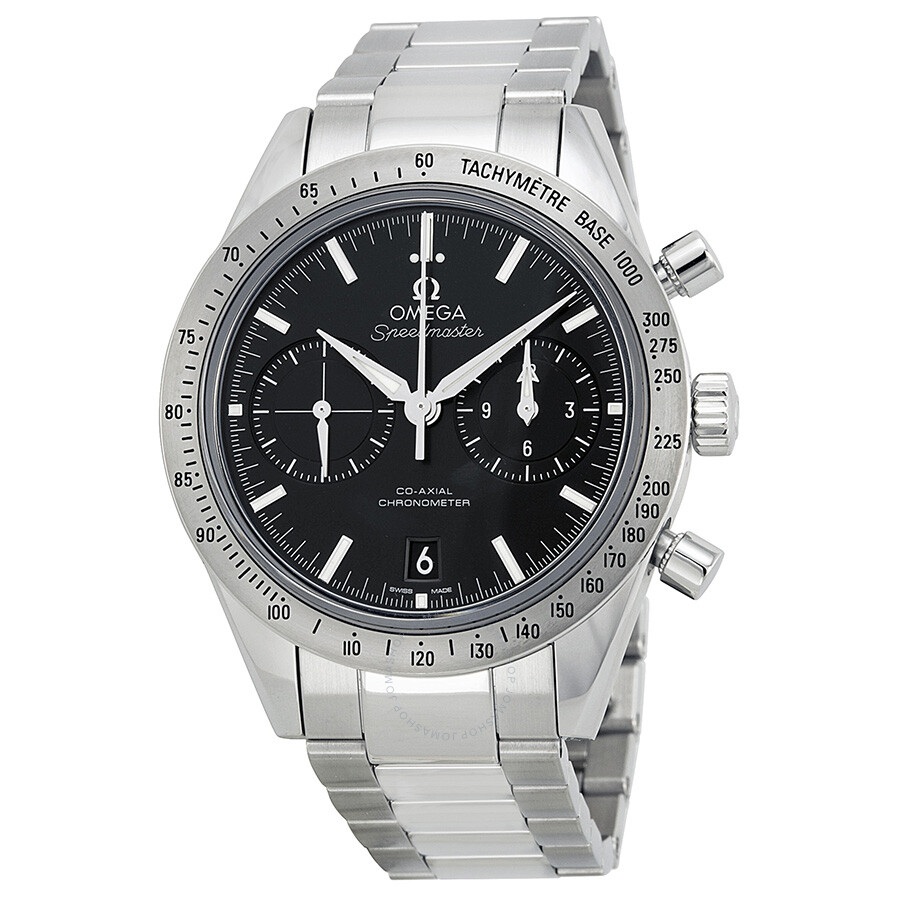 Omega Speedmaster Chronograph Black Dial Steel Men's Watch ...