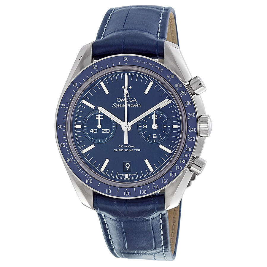 Omega Speedmaster Moonwatch Blue Dial Chronograph Men's Watch