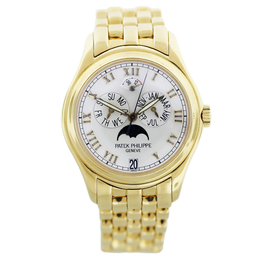 Patek Philippe Annual Calendar Moonphase White Dial Gold Stainless