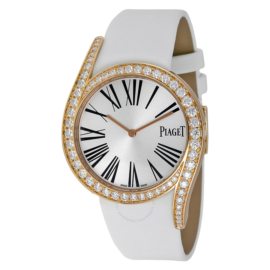 Piaget Limelight Gala 18Kt Rose Gold Diamond Silver Dial Ladies Watch ...