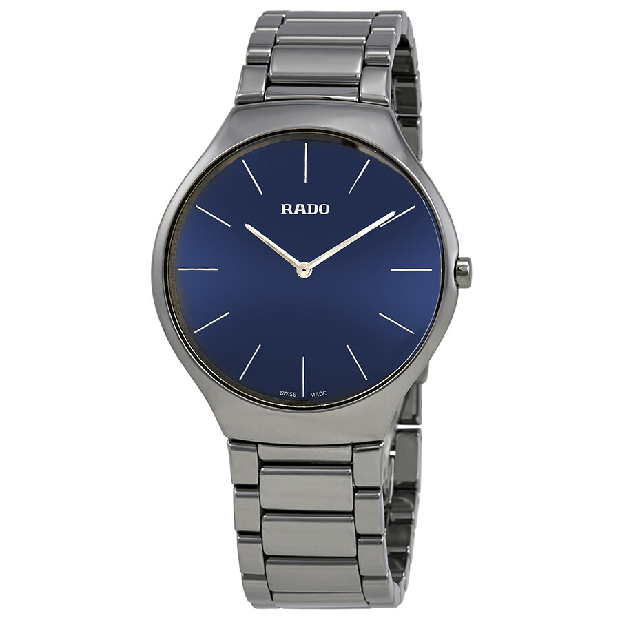 Rado True Thinline Blue Dial Men's Watch R27955022 - True - Rado ...