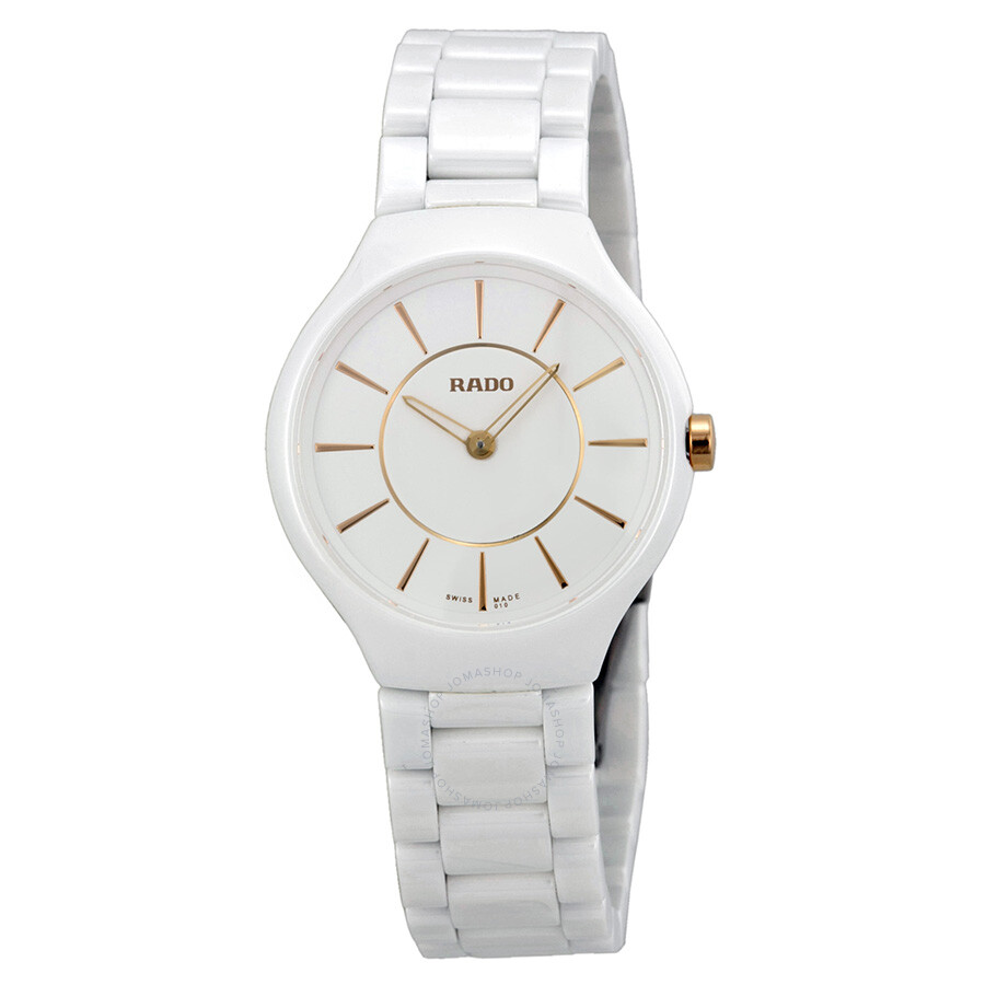 Rado True Thinline Ceramic Ladies Watch R27958102 - True - Rado ...