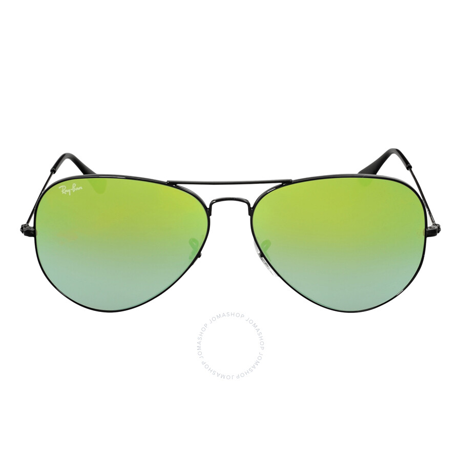 Ray Ban Aviator Green Gradient Mirror Sunglasses Rb3025 0024j 62 Aviator Ray Ban 8931