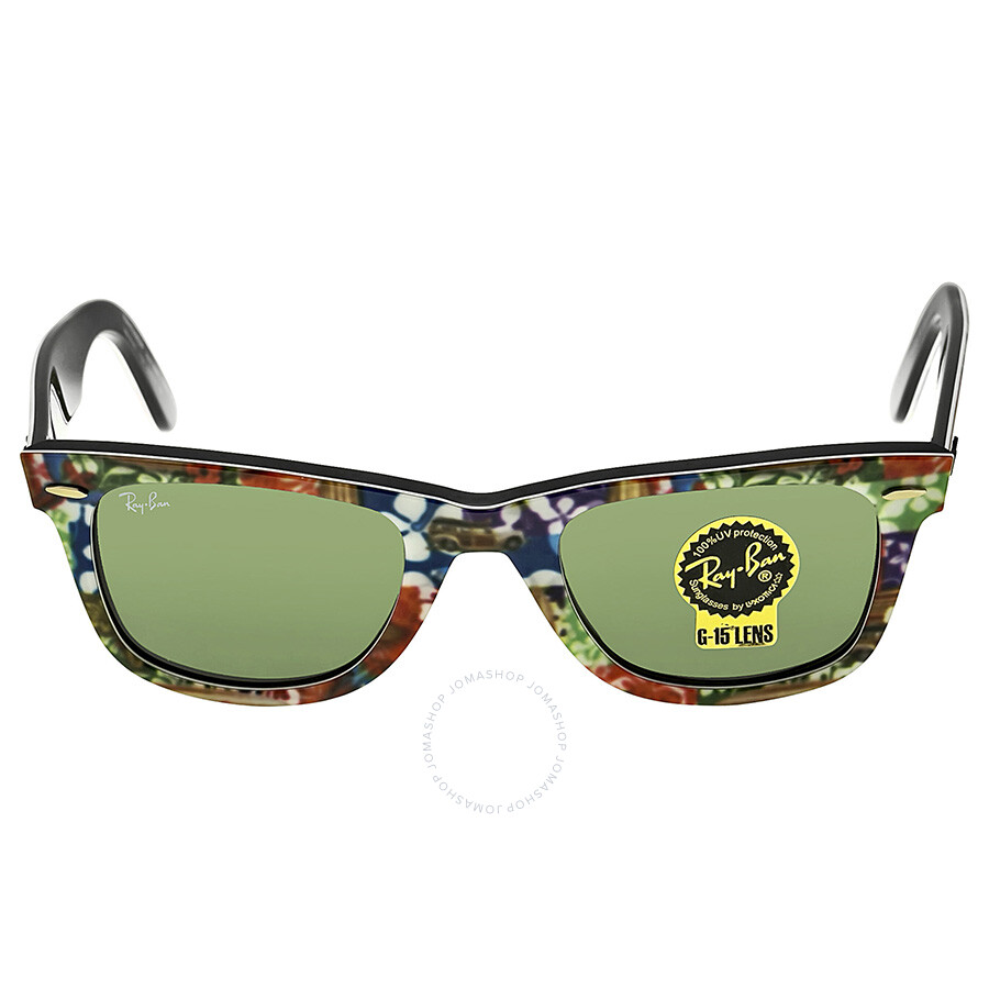 Ray Ban Original Wayfarer Multi-colored Plastic Frame 50mm Sunglasses RB2140-50-1137 - Ray-Ban 