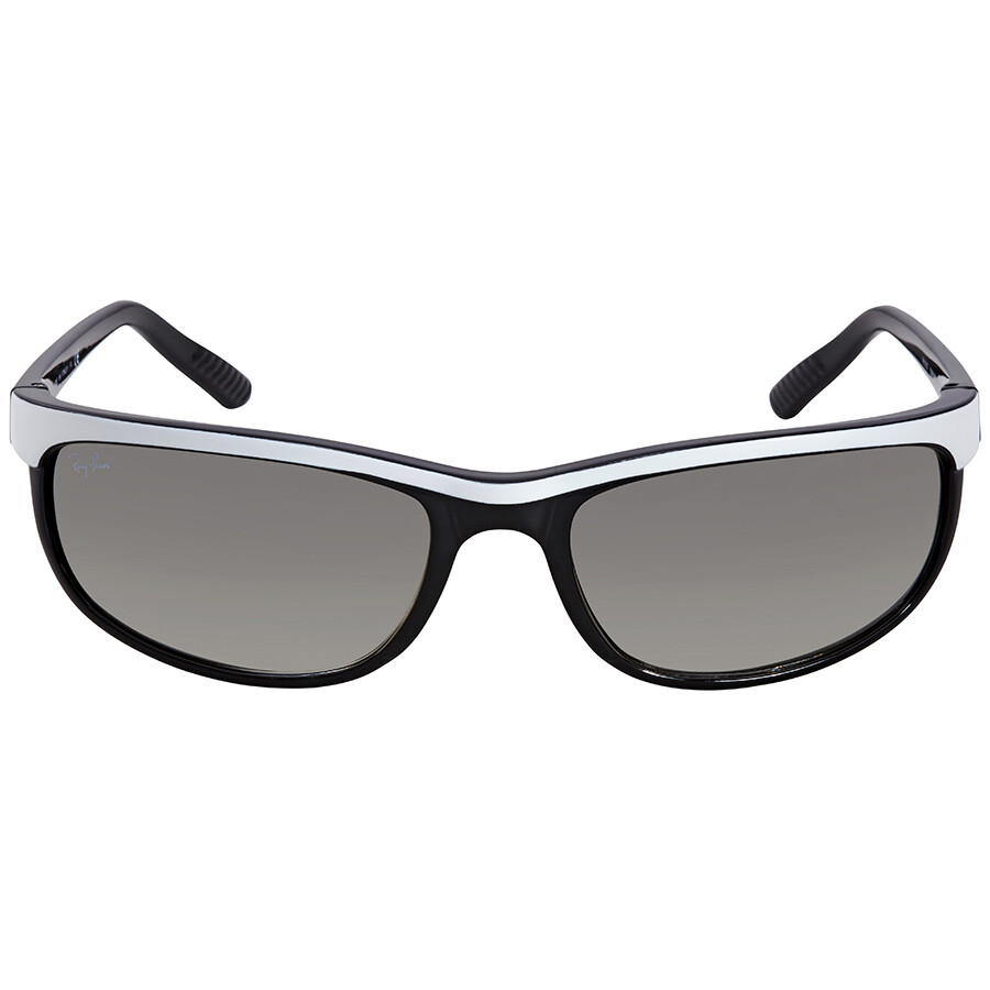 Ray Ban Predator 2 Clear Gradient Grey Rectangular Sunglasses RB2027 ...