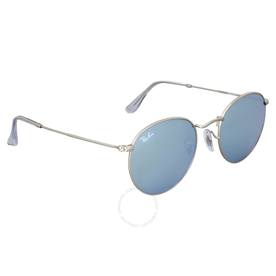 Ray Ban Round Silver Flash Sunglasses Rb3447 019 30 50 Ray Ban Sunglasses Jomashop