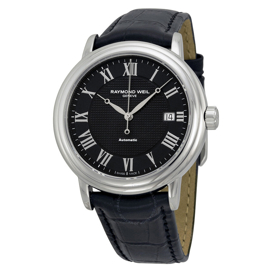 Raymond Weil Maestro Automatic Black Dial Men's Watch 2837-STC-00208 ...