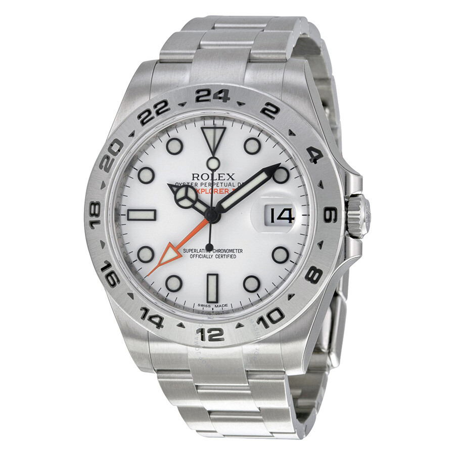 Rolex Explorer Ii White Dial Stainless Steel Oyster Bracelet Automatic 