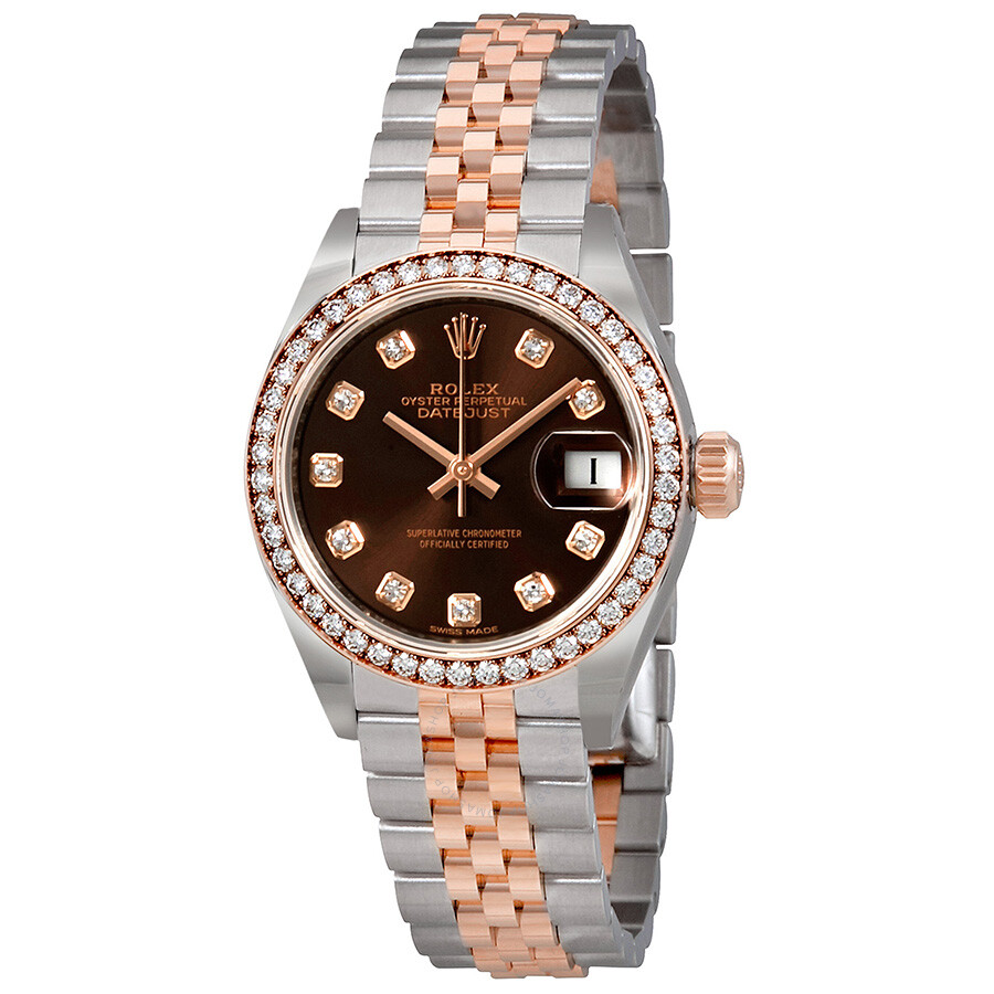 Rolex Lady Datejust Chocolate Diamond Dial Automatic Watch 279381CHDJ ...