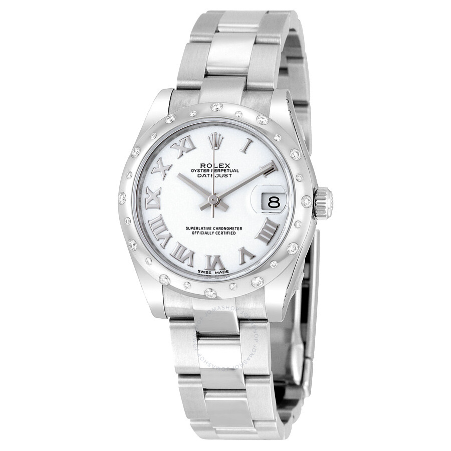 ladies stainless steel rolex oyster perpetual datejust