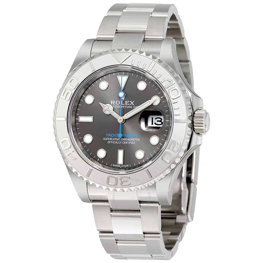 Rolex Yacht-Master 40 Dark Rhodium Dial Steel Oyster Men's ...