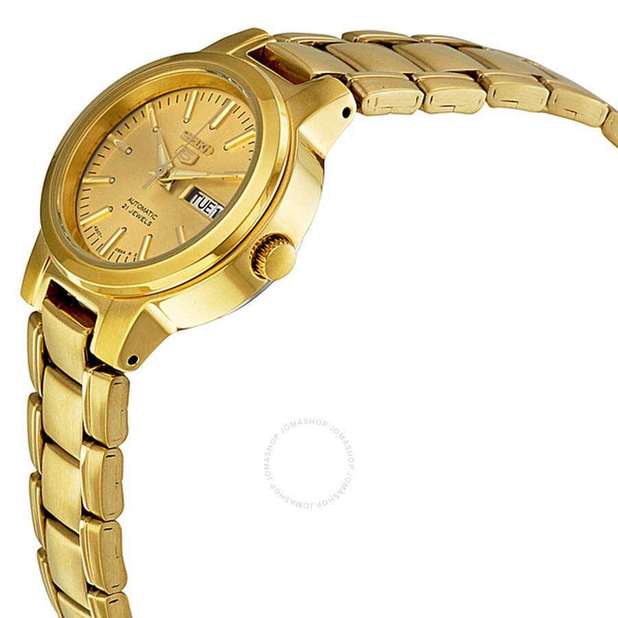 seiko 5 gold plated automatic price