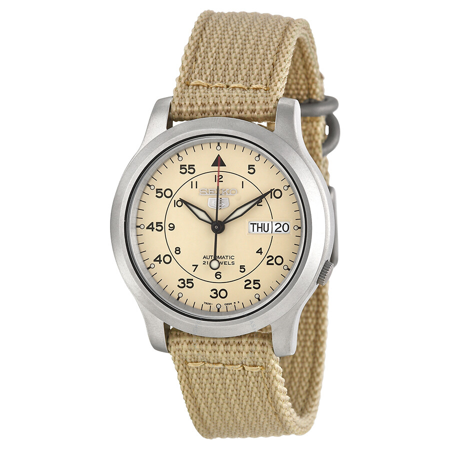 seiko 5 military beige