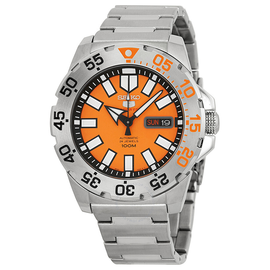 orange dial mens watches