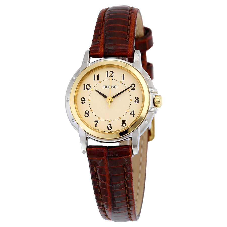 Seiko Brown Leather Strap Ladies Watch SXGA02 Seiko Watches