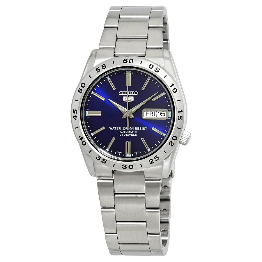 seiko series 5 automatic blue dial men's watch snkd99k1s