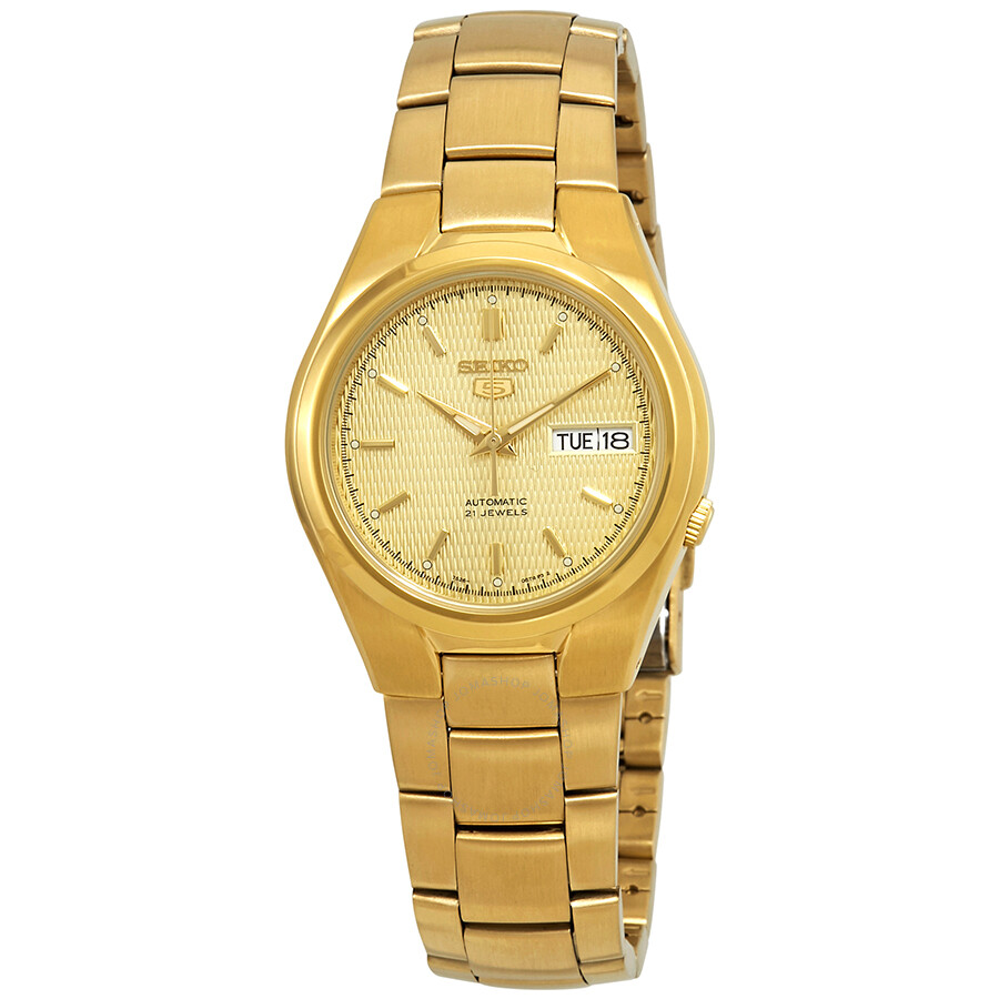 seiko 5 gold plated automatic price