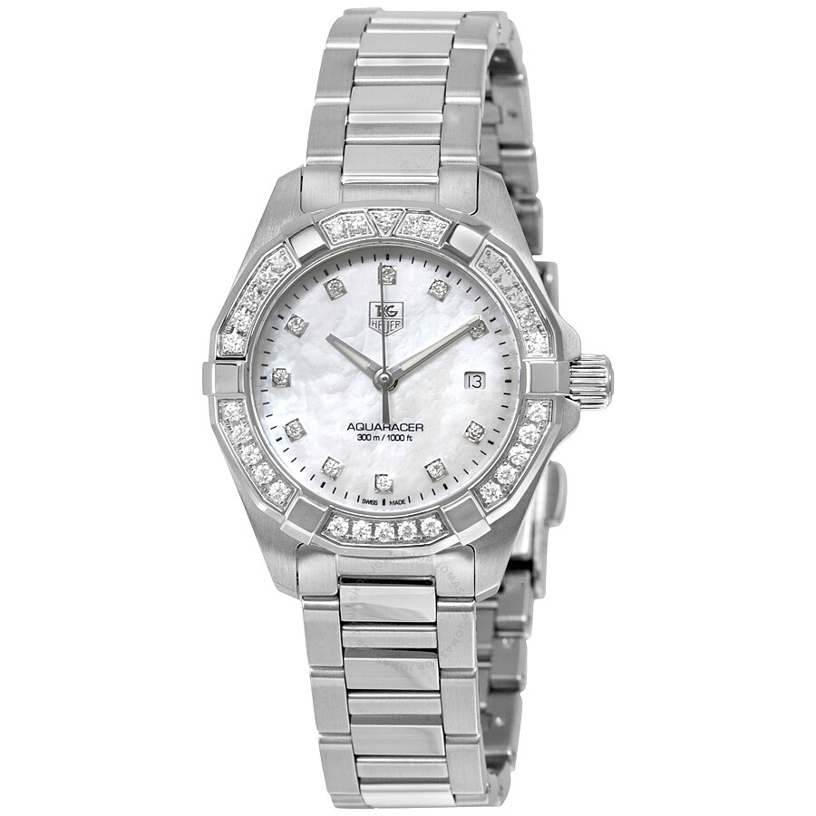 Tag Heuer Aquaracer Mother of Pearl Dial Ladies Watch ...
