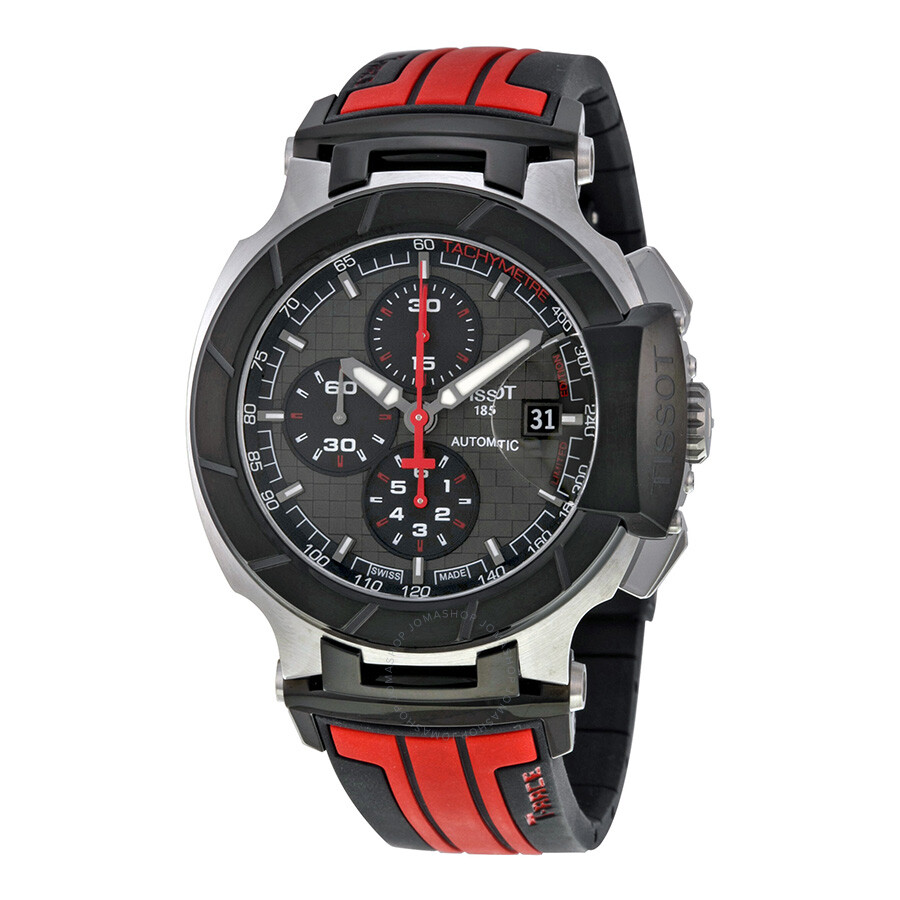 Tissot T-Race Motogp Chronograph Automatic Grey Dial Black and Red ...