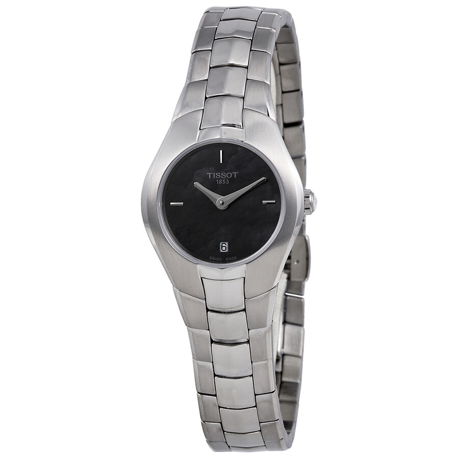 Tissot T Trend T Round Black Dial Ladies Watch T0960091112100 - T-Round ...