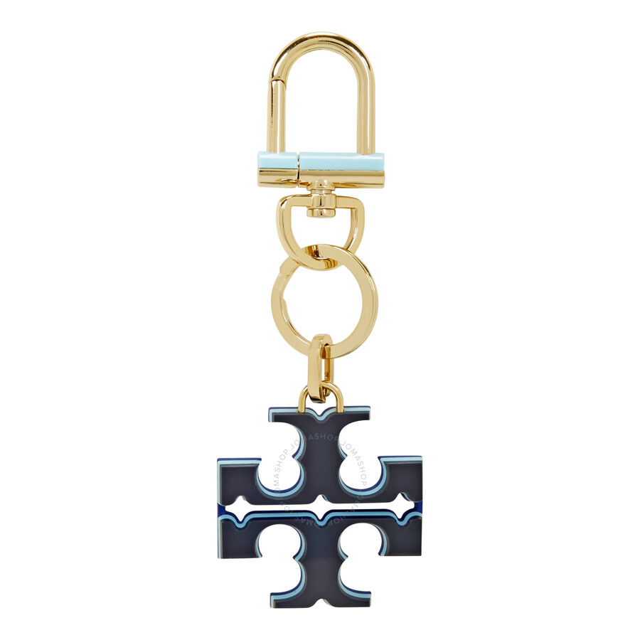 Tory Burch Resin Logo Bag Charm - Royal Navy - Tory Burch - Handbags ...