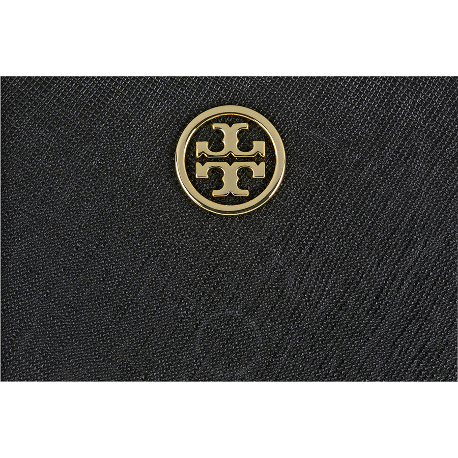 Tory Burch Robinson Zip Continental Wallet - Black - Tory Burch ...