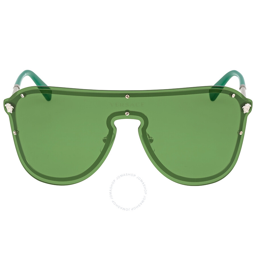 Versace Green Rectangular Sunglasses Versace Sunglasses Jomashop