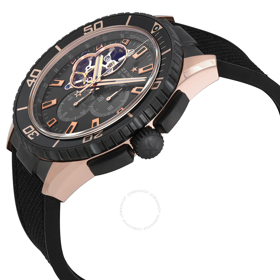 Zenith Defy Classic Automatic Skeleton Dial Carbon Fiber Men's Watch 10.9001.670/80.M9000 10900167080M9000